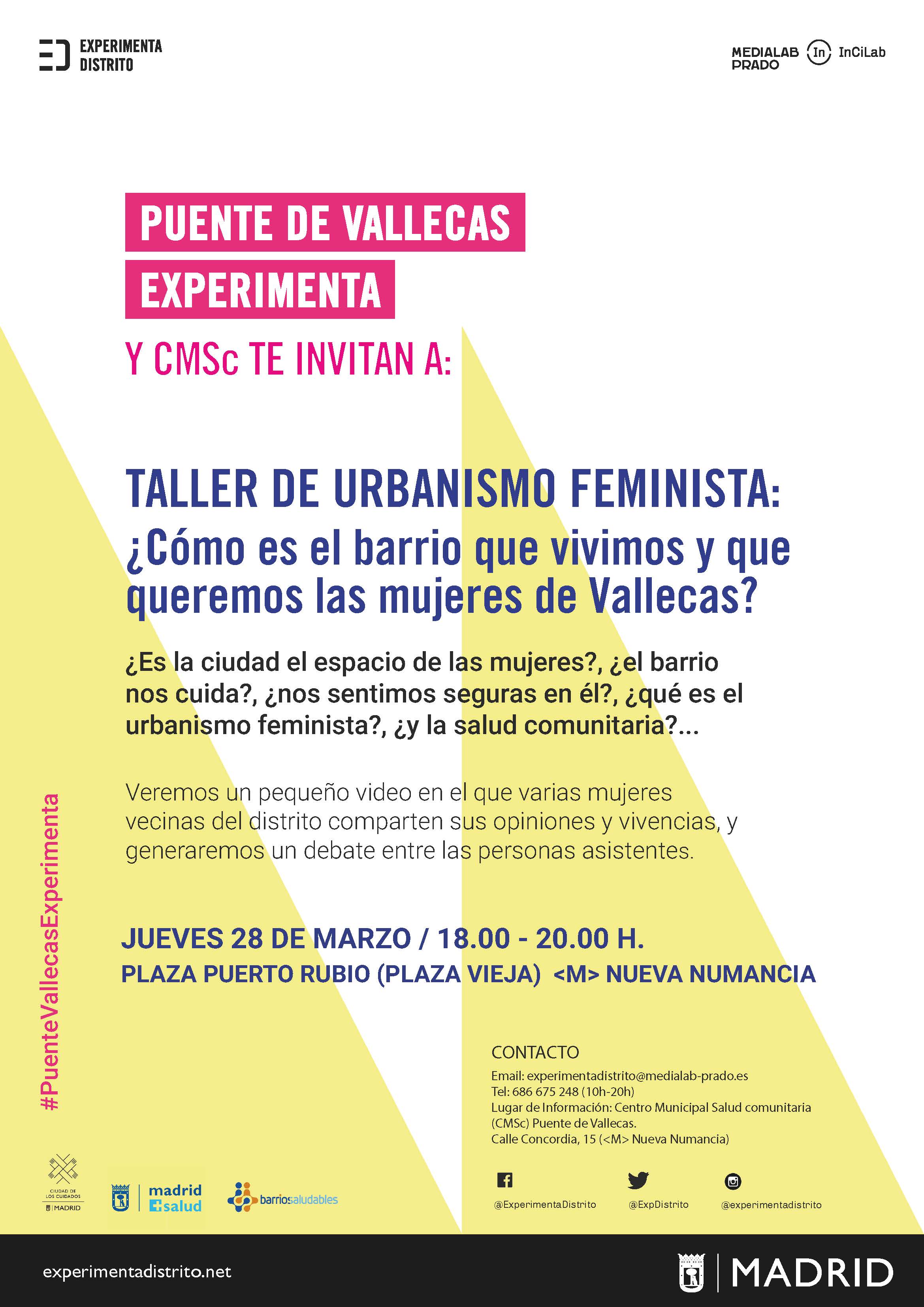 Taller de urbanismo feminista: cartel