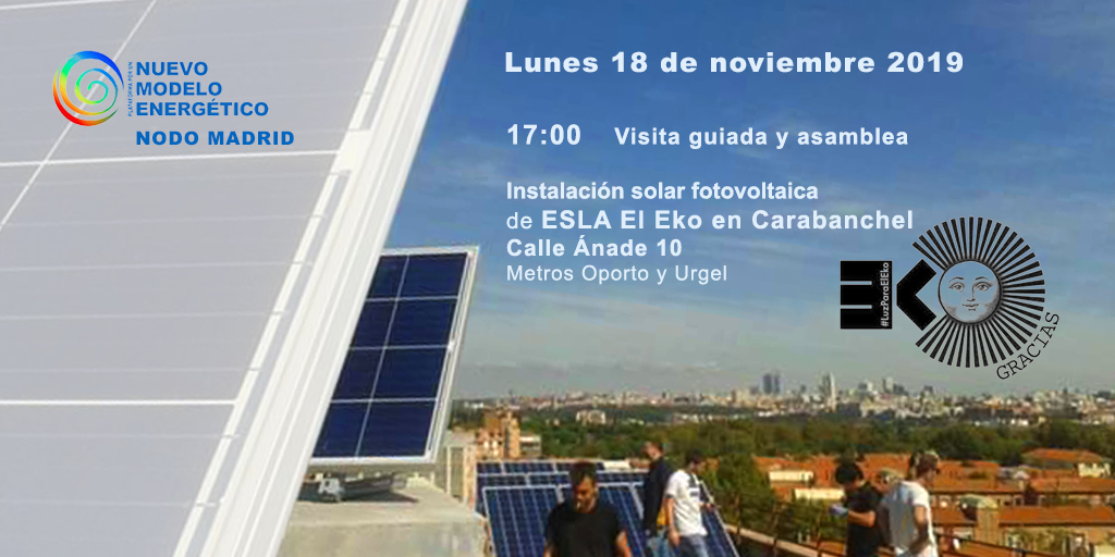 Visita guiada instalación fotovoltaica El EKO