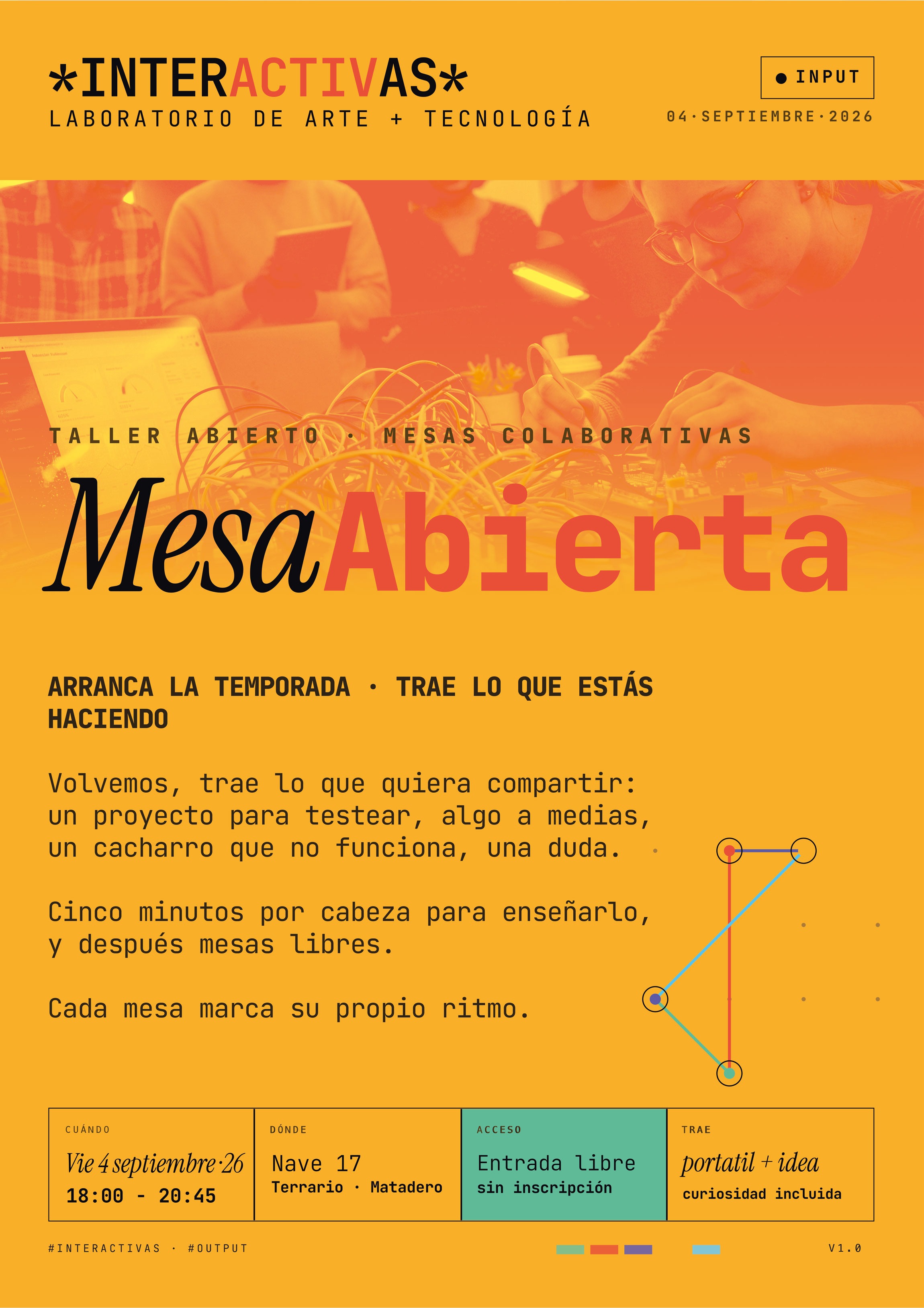 Cartel presentación sesión viernes 4 septiembre Interactivas