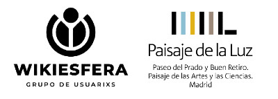 Logos de colaboradores en los editatones de El Paisaje de la Luz