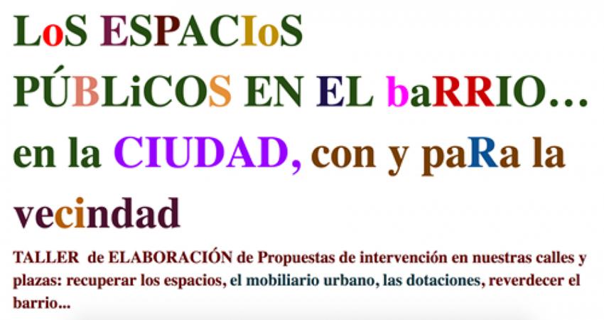 Espacios públicos en el barrio de Sol y de las Letras