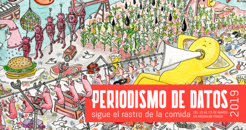 Detalle de la imagen del Taller de Periodismo de Datos 2019: sigue el rastro de la comida