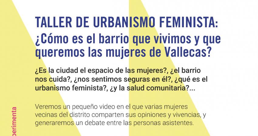 Taller de urbanismo feminista: cartel