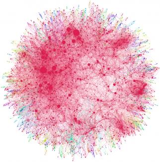 Andy Lamb Co-authorship network map of physicians publishing on hepatitis C, https://flic.kr/p/dB91Ut
