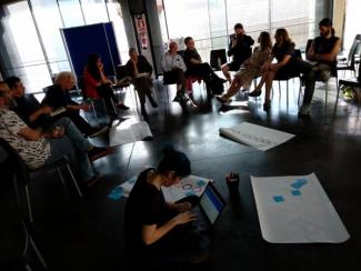 Imagen del primer encuentro Rutas para la radicalidad democrática en Medialab Prado