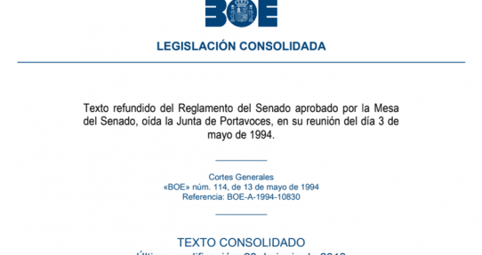 Reglamento del Senado