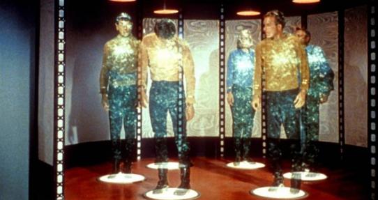 Imagen de teletransfporte en el cien, Star Trek